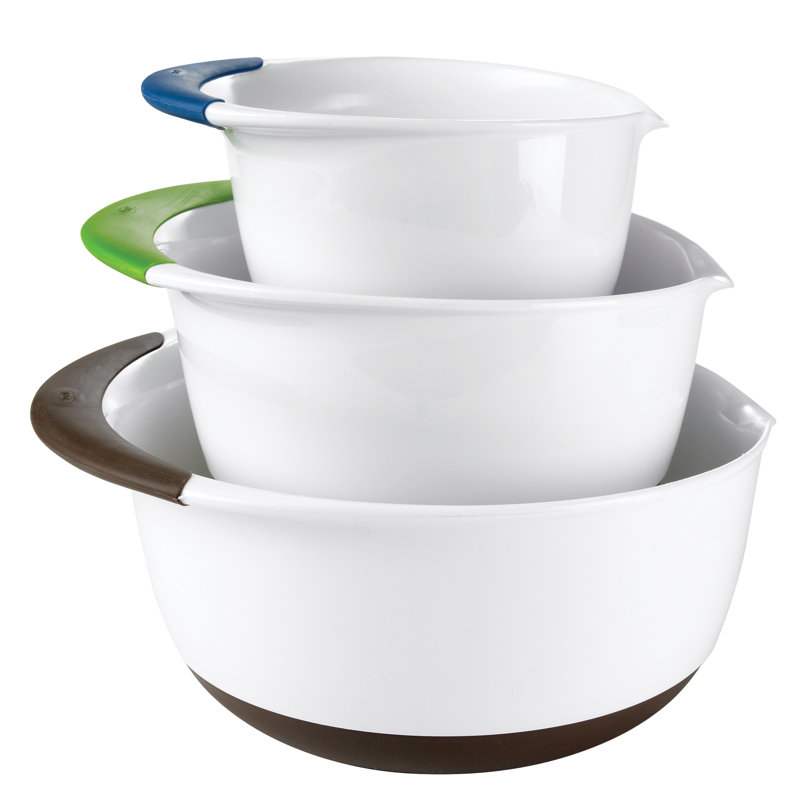 OXO Good Grips 3 Piece Plastic Mixing Bowl Set & Reviews Wayfair